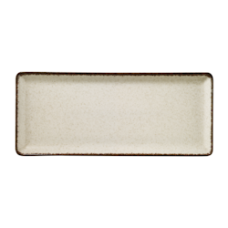 Tallrik flat 35X15cm beige