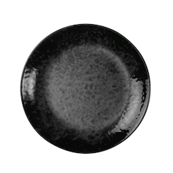 Tallrik flat rund 27cm svart