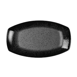 Tallrik oval 27cm svart