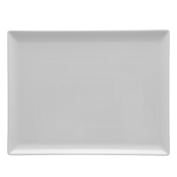 Tallrik rektangulär vit 24x13cm