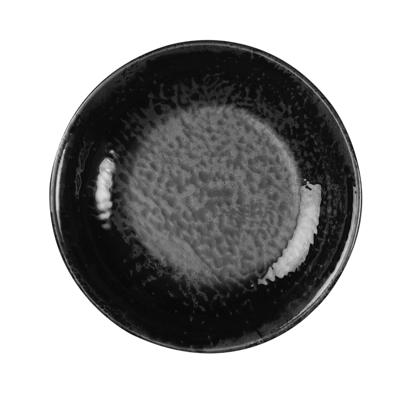 Tallrik djup rund 25cm svart