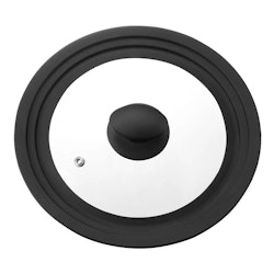 Universal Knivblock med borst svart höjd 22 cm