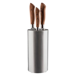 Universal Knivblock borstad yta rostfri höjd 22,5 cm
