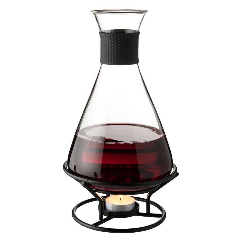 Rosita Glöggkaraff glas svart smidesställnnig rymd 1liter