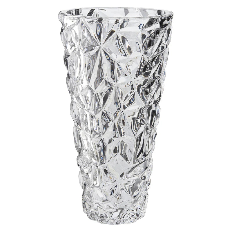 Elegant Vas konisk glas höjd 25,5 cm