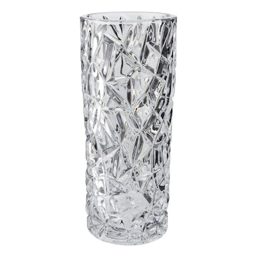 Elegant Vas rund glas höjd 24,5 cm