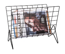 Aneby Tidningsställ svart smidestråd 38*25*30 cm