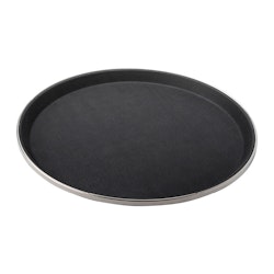 Sigrid Serveringsbricka rund svart antislip 35,5 cm