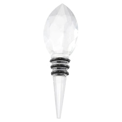Glimmer Bottle stopper glas avlång grov 12 cm