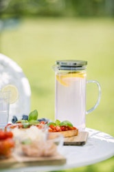 Kay Tillbringare glas lock rostfritt stål 1,3 liter höjd 22 cm