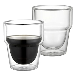 Kenya Kaffemugg 2-pack dubbelväggad 3,2 dl höjd 10,5 Ø9 cm