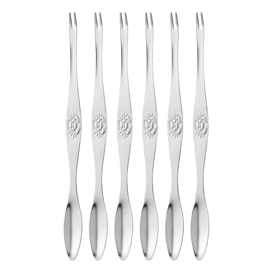 Skai Skaldjursgaffel 6 st rostfritt stål 16,5 cm