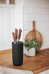 Kiki Knivblock ränder gummerad yta 24 cm