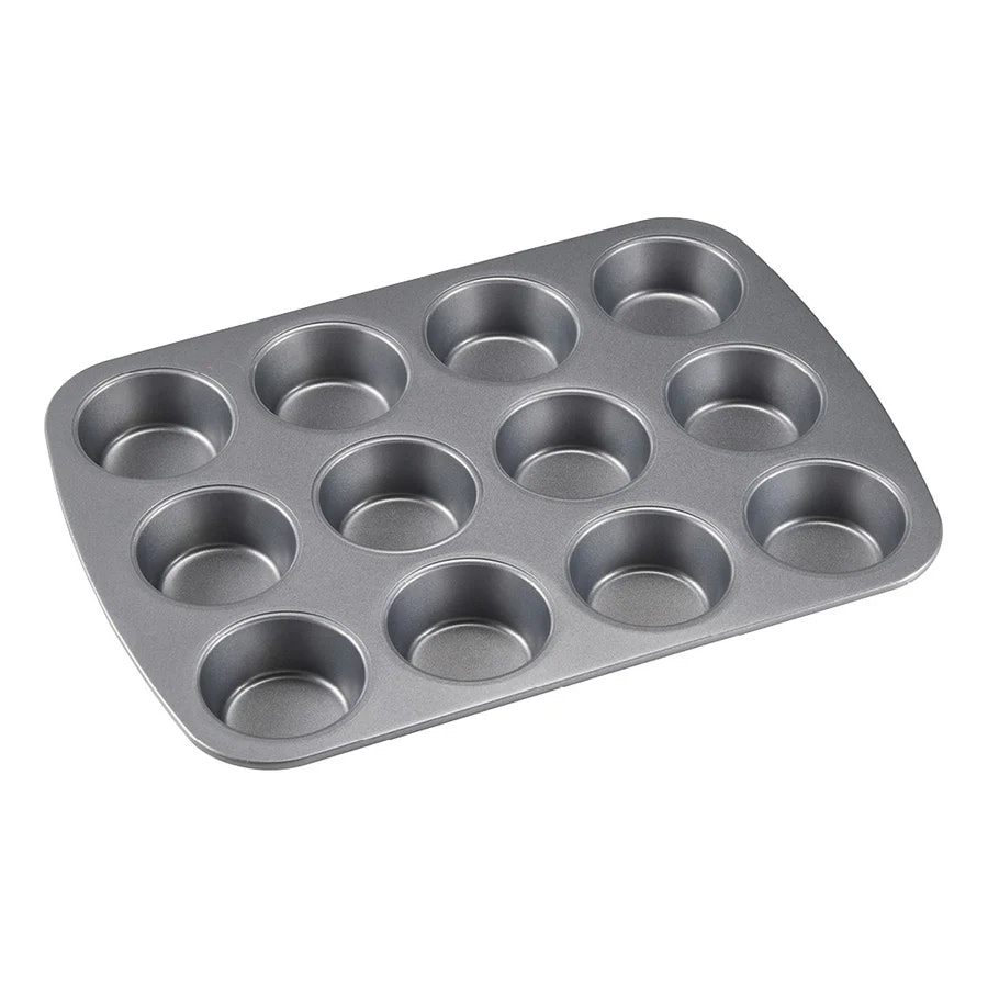 Karabo Muffinsform kolstål 12 kupformer 37*26,6*3,3 cm tjocklek 0,5 cm