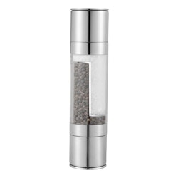 Krissi Kryddkvarn Rostfritt Stål 2-in-1 21*5,2 cm keramiskt malverk