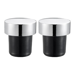 Valli Vinförslutare 2-pack aluminium kromlegering silicone 3*2,5 cm
