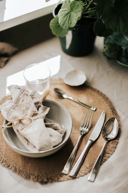 Freja Bestickset 48 delar 18/10 stål gaffel kniv sked kaffesked