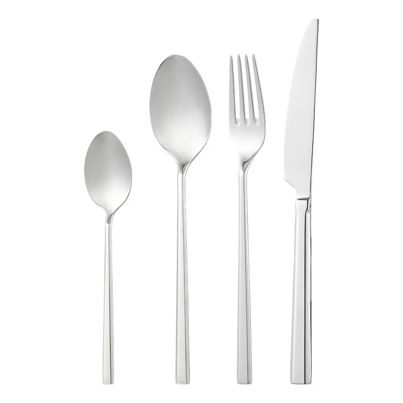 Clara Bestickset 48 delar 18/10 stål kniv gaffel sked kaffesked