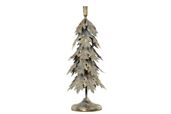 Ljusstake Gran Eklöv Antik 21x49 cm