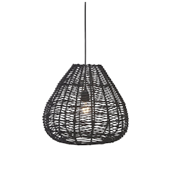 Taklampa Adelle 43 cm svart