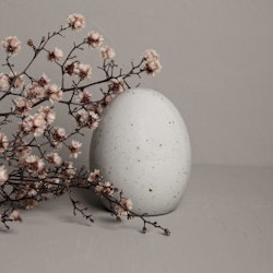 Bjuv litet naturfärgat ägg 8 cm