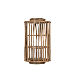 Lykta Glimma bambu Ø25x42 cm
