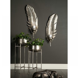 Piedestal Grönska Antik Silver