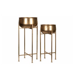 Piedestal Grönska Antik guld brun