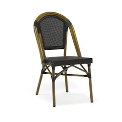 Utomhus stol Paris IV svart