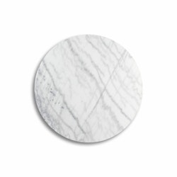 Accent Carrara marmor bordsskiva, rund Ø85 cm