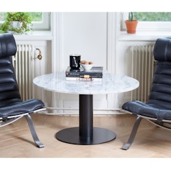 Accent Carrara marmor bordsskiva, rund Ø85 cm
