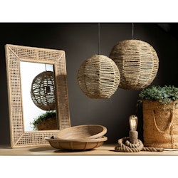 Taklampa Rund Jute Ø40cm