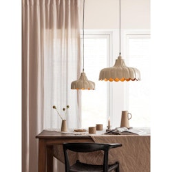 Taklampa Wells Beige/guld 43cm