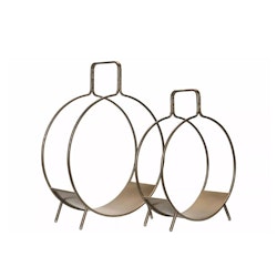 Vedställ Rund antik champagne 59x23x79cm