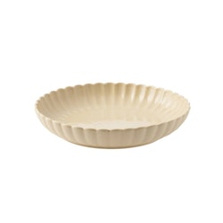 Djup tallrik Flora Beige
