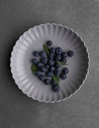 Djup tallrik Flora grå
