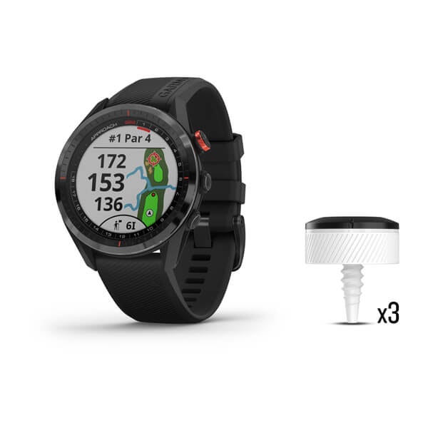 Garmin Approach S62 Golfklocka + 3st CT10 klubbsensorer