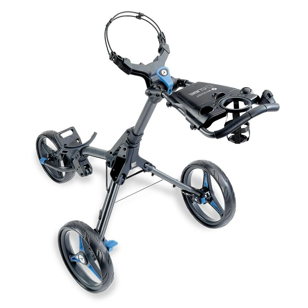 Motocaddy Cube Blå, manuell golfvagn
