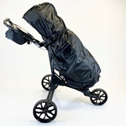 Trolem regnskydd för golfvagn, tunnt, svart