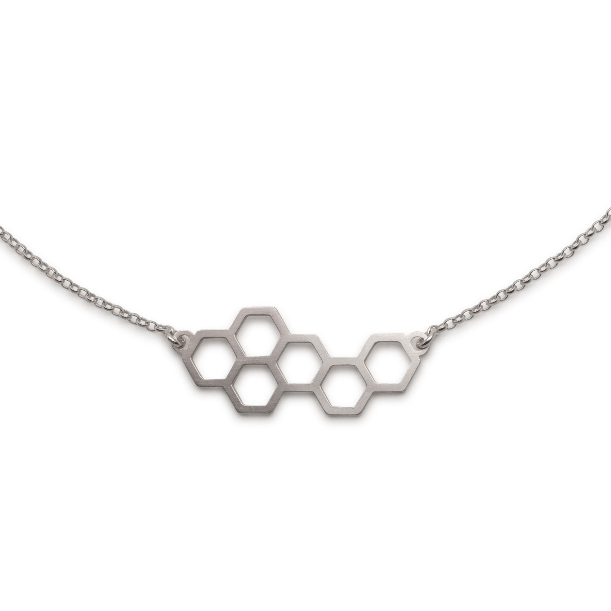 Honey Necklace Short Recycled Silver