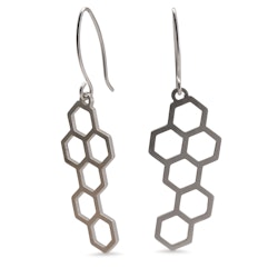 Honey Statement Earrings Recycled Silver