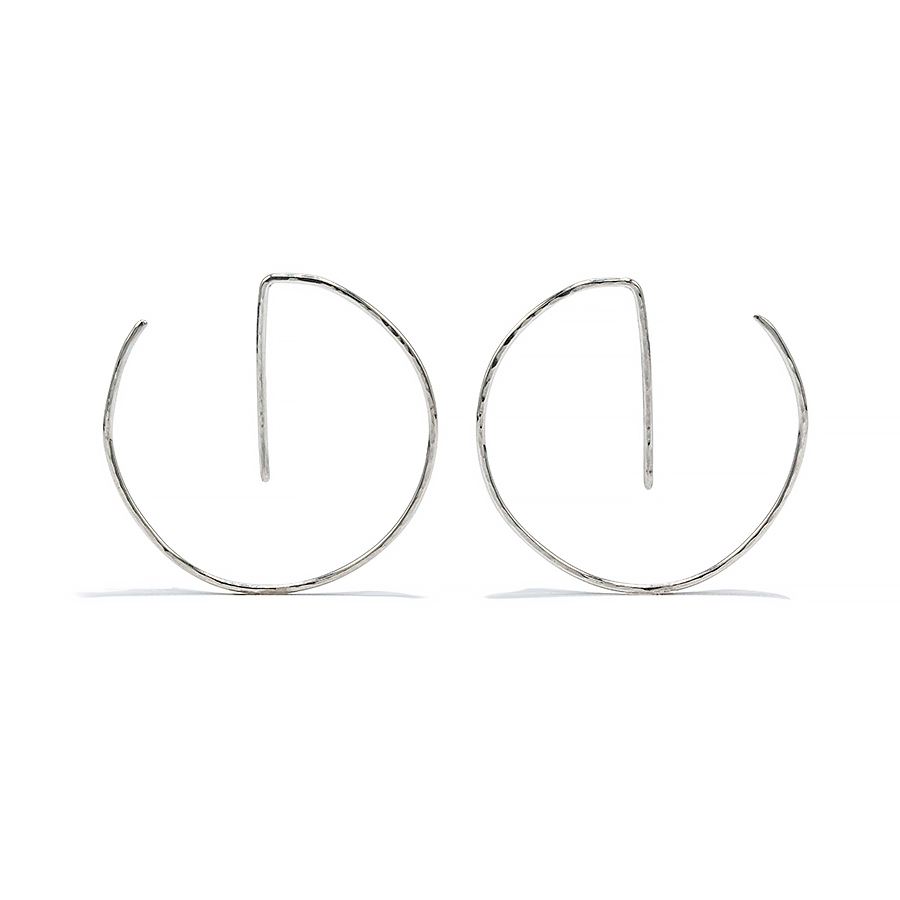 Neo - Hoop Earring in Recycled Silver