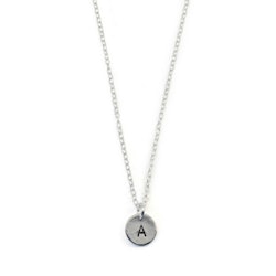 Letter pendant without chain - Recycled Silver
