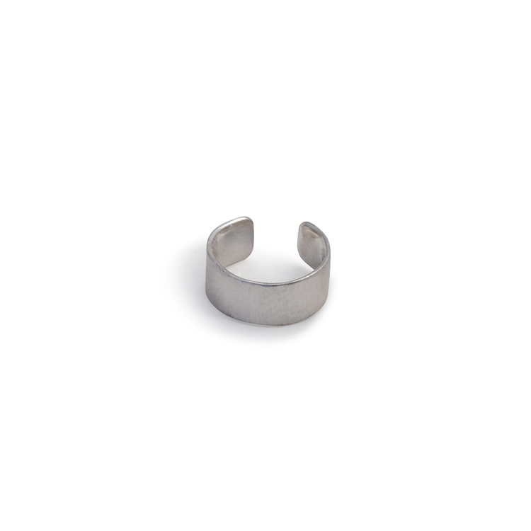 Ear Cuff Matt - Non Pierce Earring - Recycled Silver