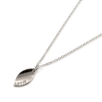 Necklace Engraved - Recycled Silver