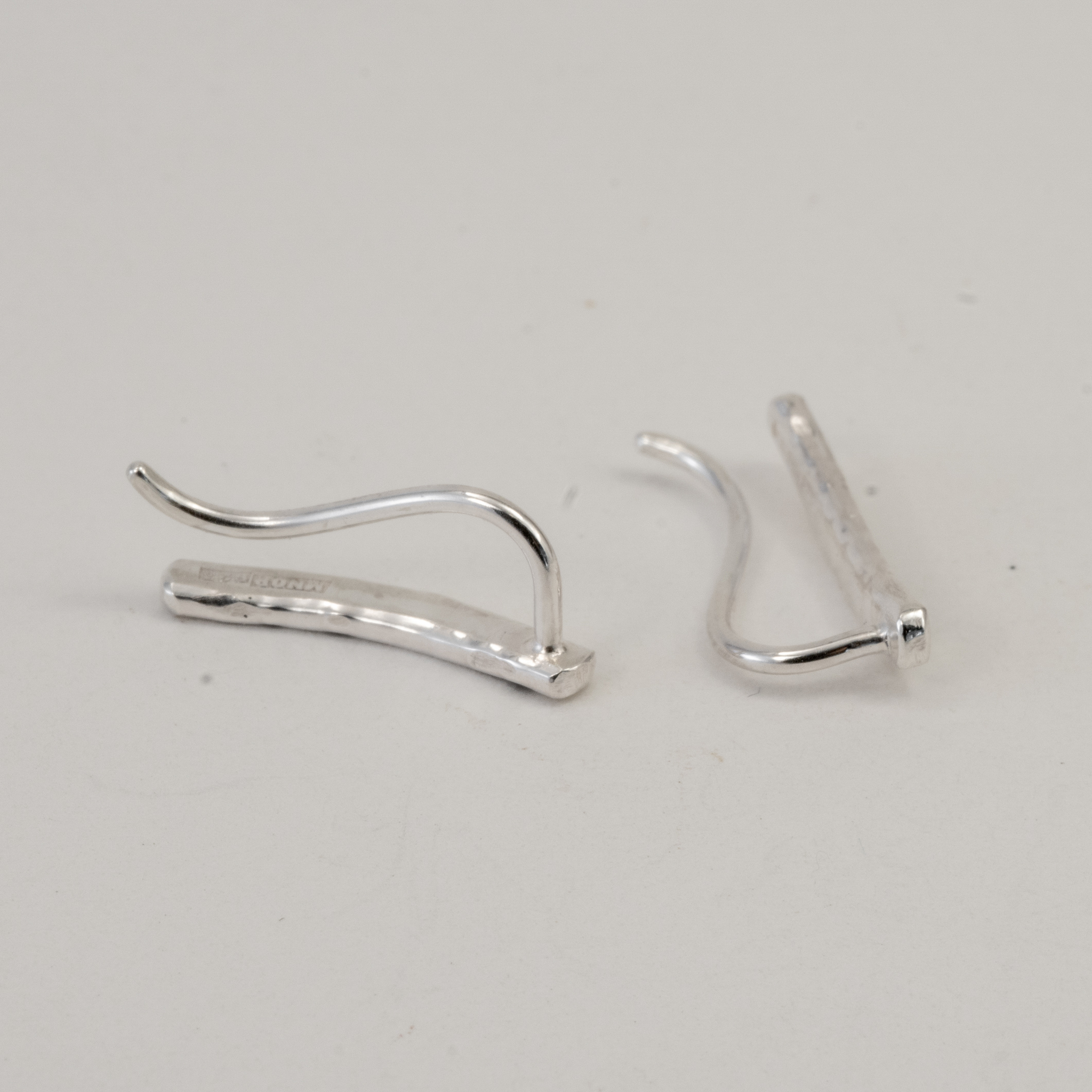 Ear Climber with Custom Name or Text Recycled Silver