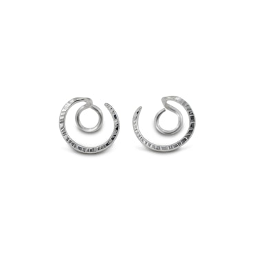 Luna oorbellen in gerecycled zilver
