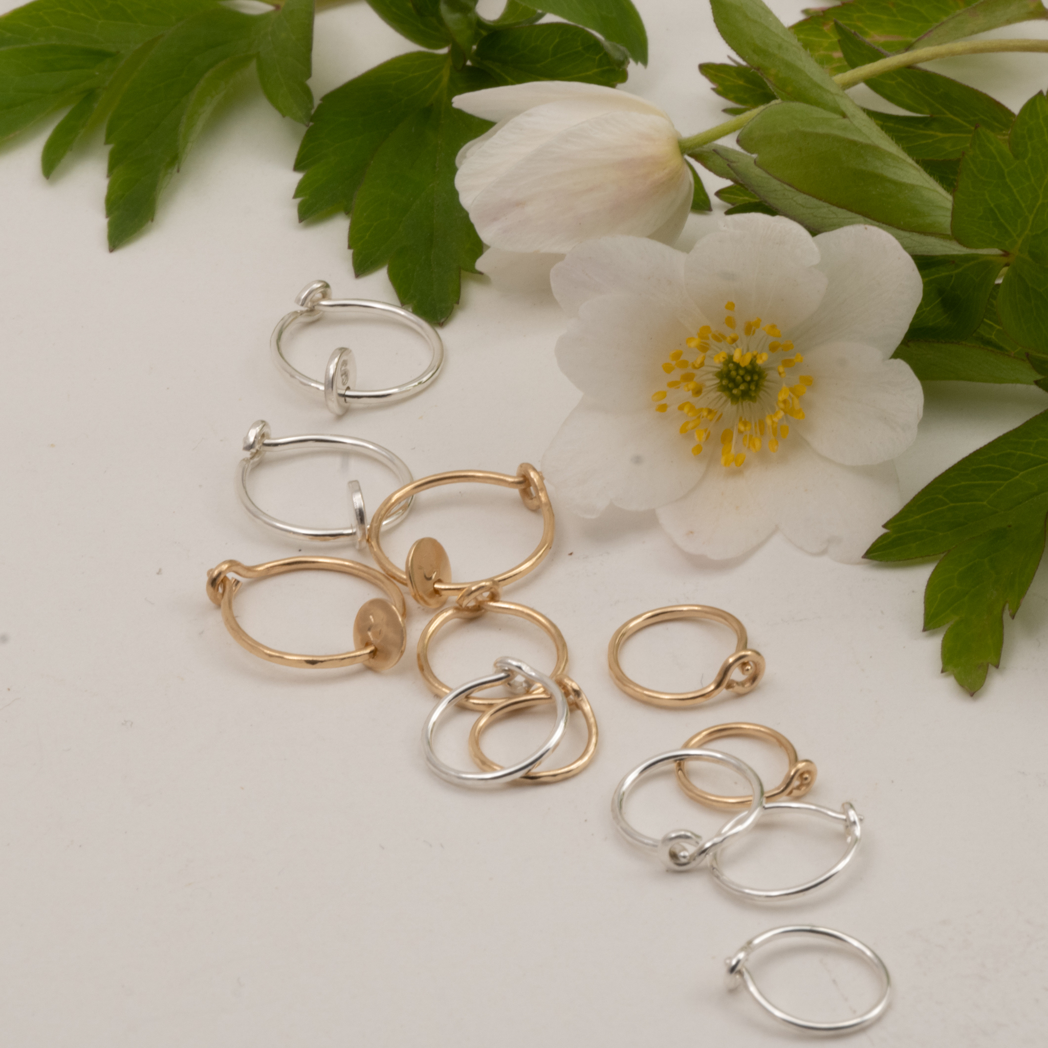 18K Mini Hoops Recycled Gold