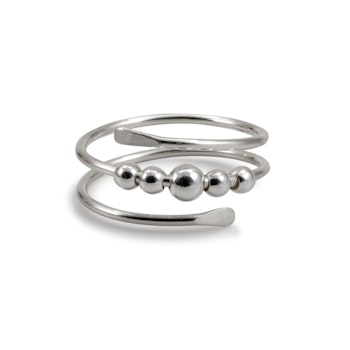 Fidget Ring Wrap Recycled Silver Anxiety