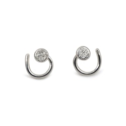 Asphalt – Comfort Earrings in Recycled Silver